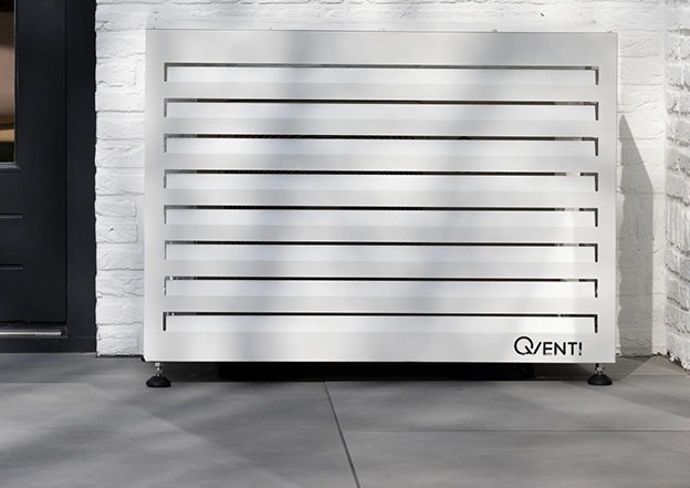 Buitenwand airco qventi bedekt