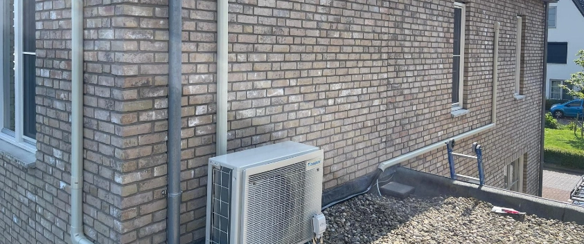 airco weggewerkt op dak